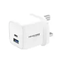 Pawa PocketMini Travel Charger Dual PD + QC Port 20W - White