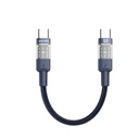 Porodo Braided 60W PD C to C Fast Charging Cable with Transparent Head 35cm