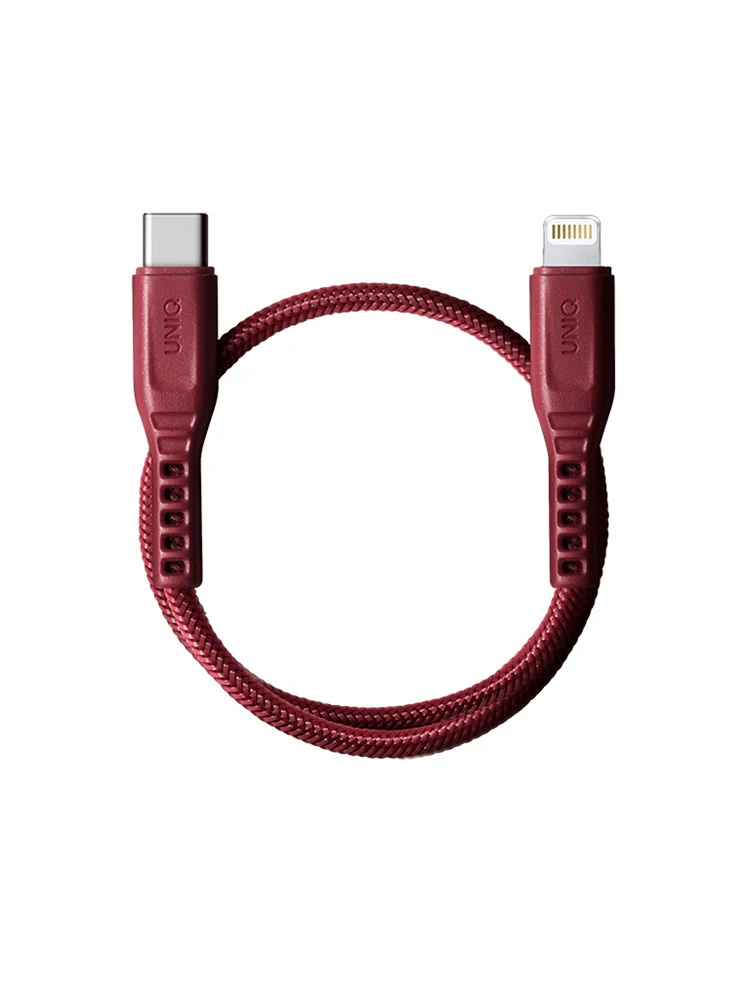 كابل UNIQ FLEX USB-C إلى Lightning لتخفيف الإجهاد بطول 30 سم