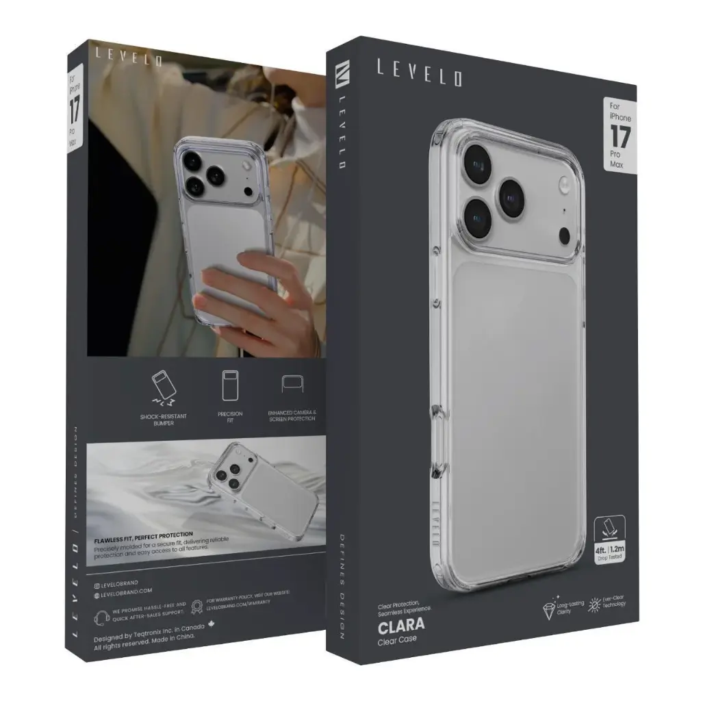 Levelo Clara TPU+PC Case iPhone 17Pro &17promax