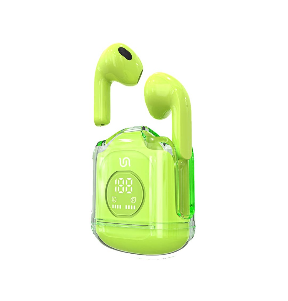 Porodo Lucid True Wireless Earbuds With Display Green