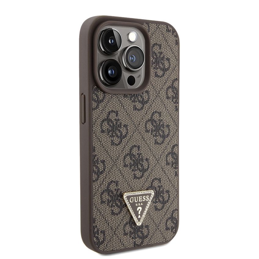 Guess pu 4g big metal logo hard case iphone/12 pro