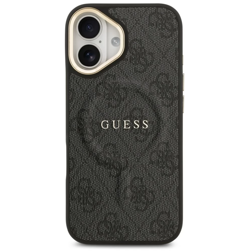 GUESS PU Leather 4G MagSafe case Apple iPhone 17 black