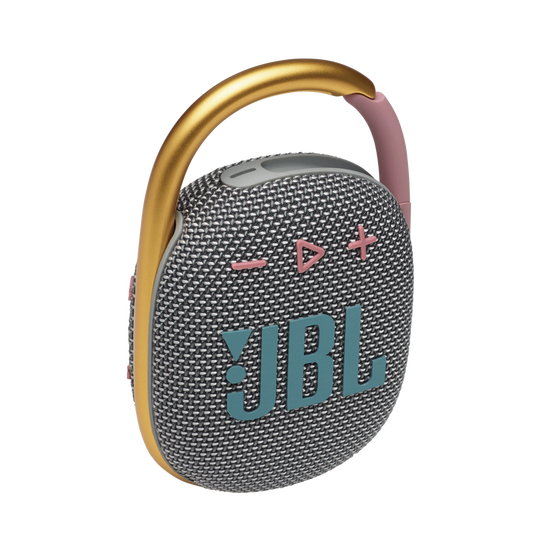 مكبر صوت بلوتوث صغير محمول JBL Clip 4 - رمادي
