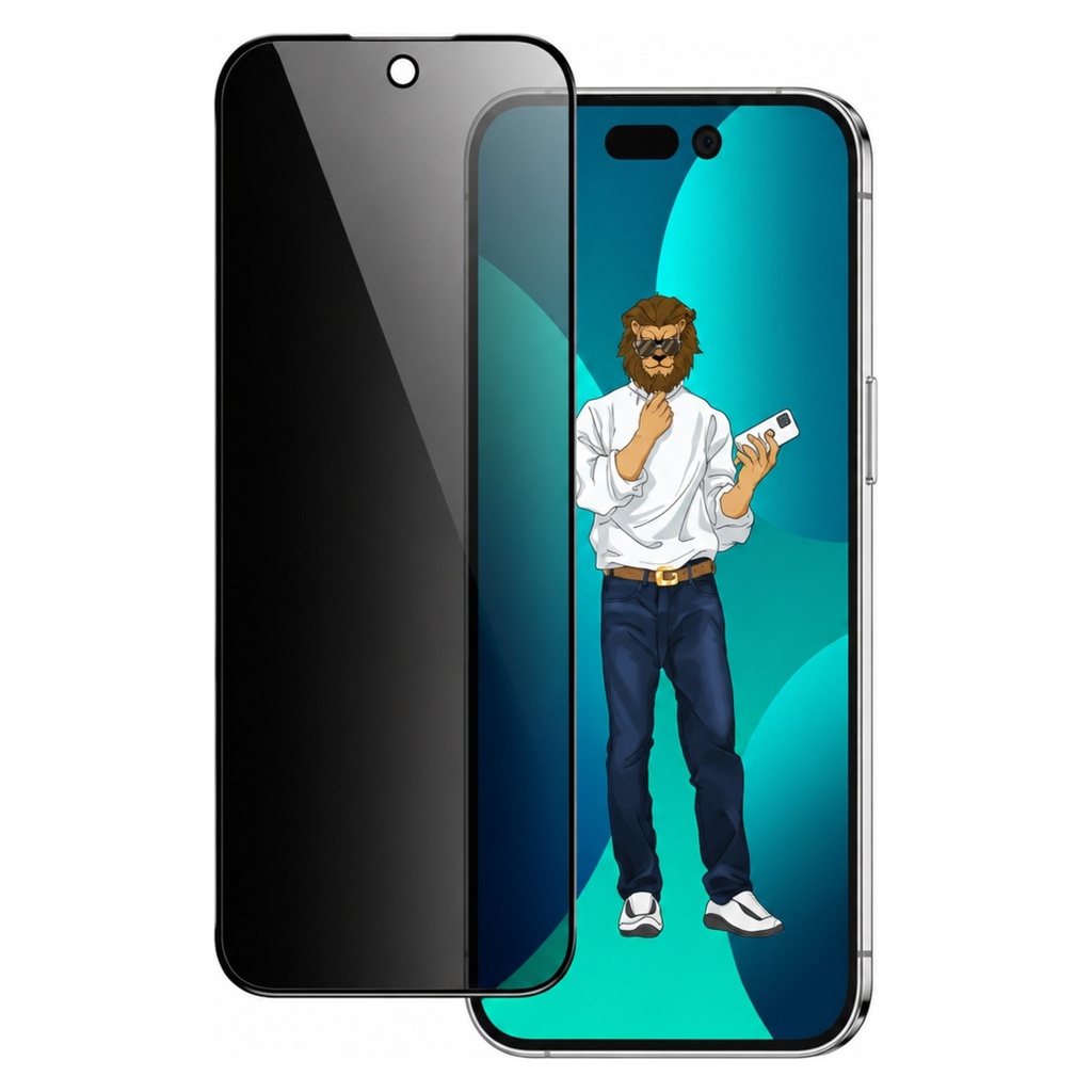 Green Lion Steve Privacy Glass for iPhone 14 Plus / 13 Pro Max