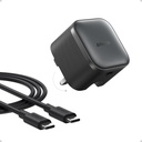 أنكر شاحن نانو USB-C بقدرة 45 واط مع كابل USB-C – أسود