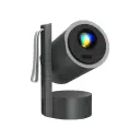 جهاز عرض ذكي محمول من بورودو عالي الدقة مع تركيز تلقائي وبطارية تدوم ساعتين - رمادي