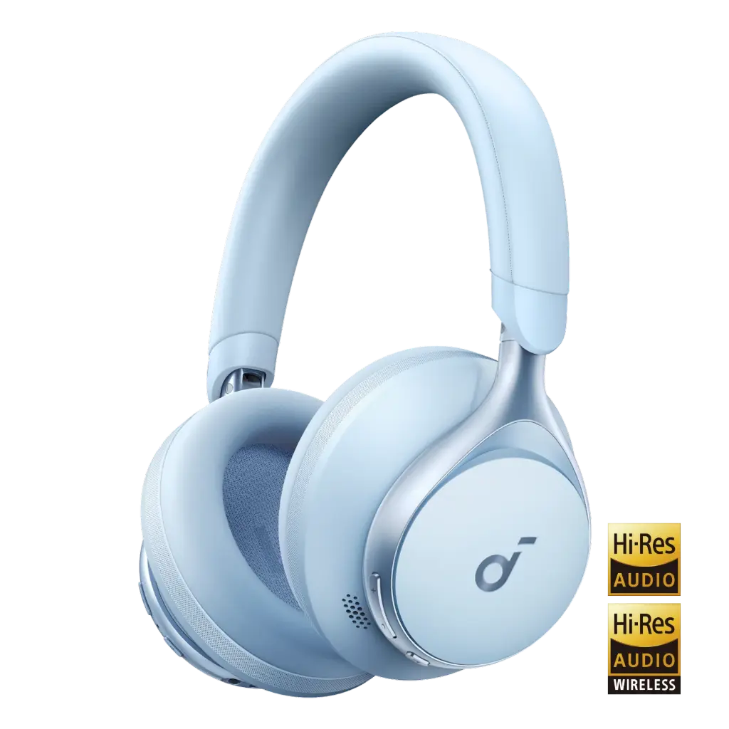 Anker Soundcore Space One Wireless Over Ear Headphones - Sky Blue