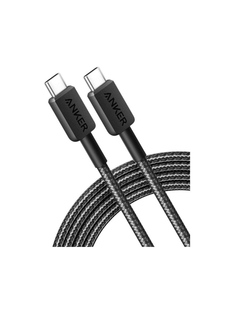 ANKER 322 USB-C TO LIGHTNING CABLE 3FT BRAIDED BLACK