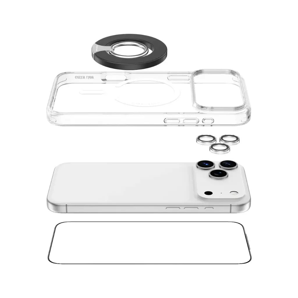 Green Lion 4 In 1 Protection Pack iPhone 17 Pro Max - Clear