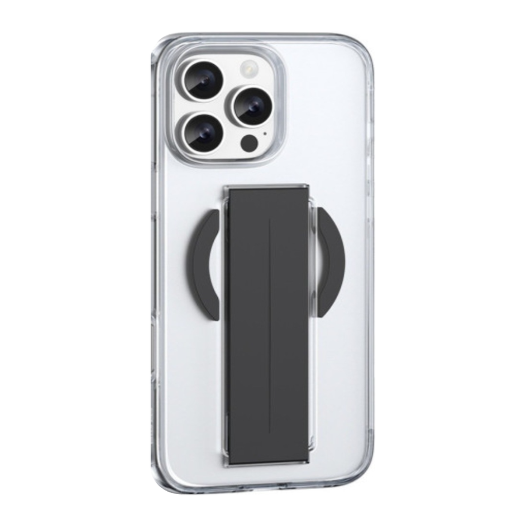 Green Lion MagSafe Grip Case for iPhone 16 Pro Max – Titanium Black
