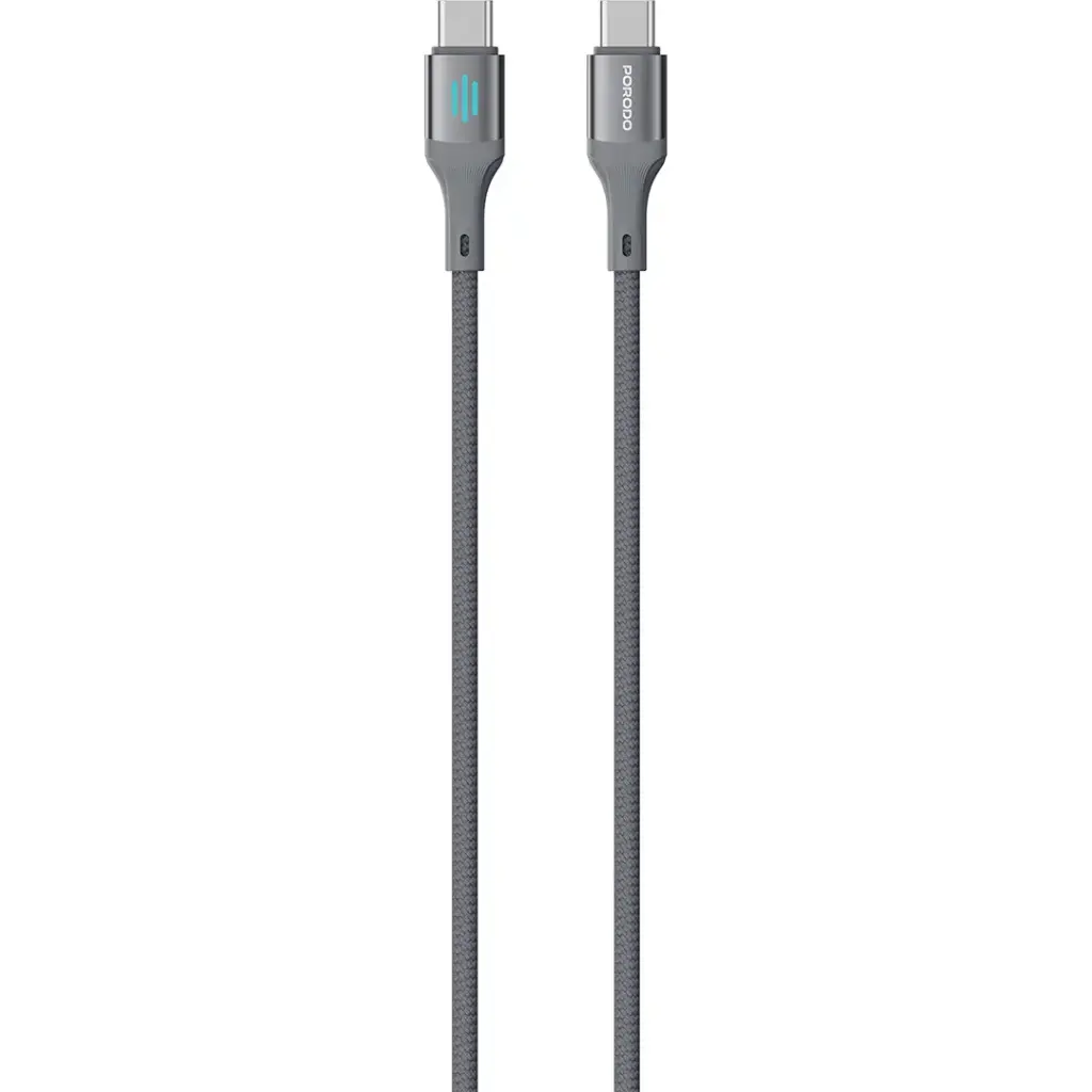 Porodo USB-C to USB-C Charging & Data Cable PD 240W - Gray