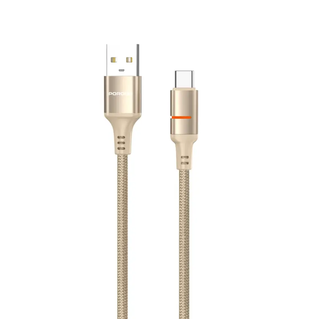 Porodo USB-A to USB-C 2.4A Braided Cable - 1.2m
