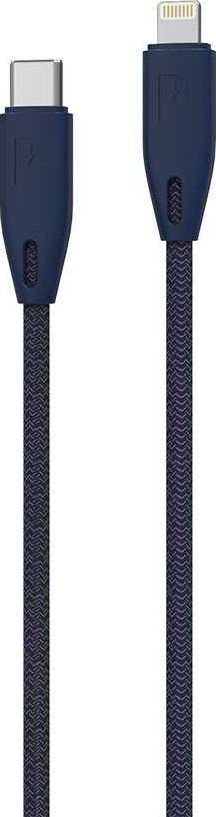 Powerology Braided USB-C to Lightning Cable 2m – Blue