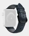 Green Lion Elite Leather Watch Strap for Apple Watch 44/45/46/49mm - Blue