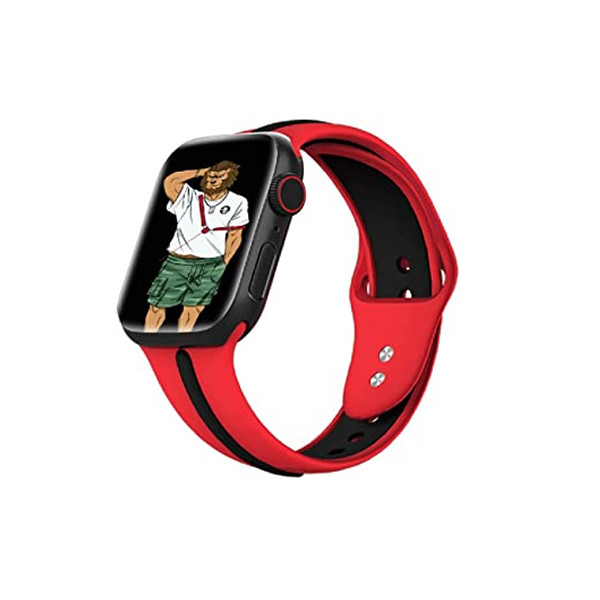 Green Lion Tanoshi Watch Strap for Apple Watch 38/42mm - Red/Black