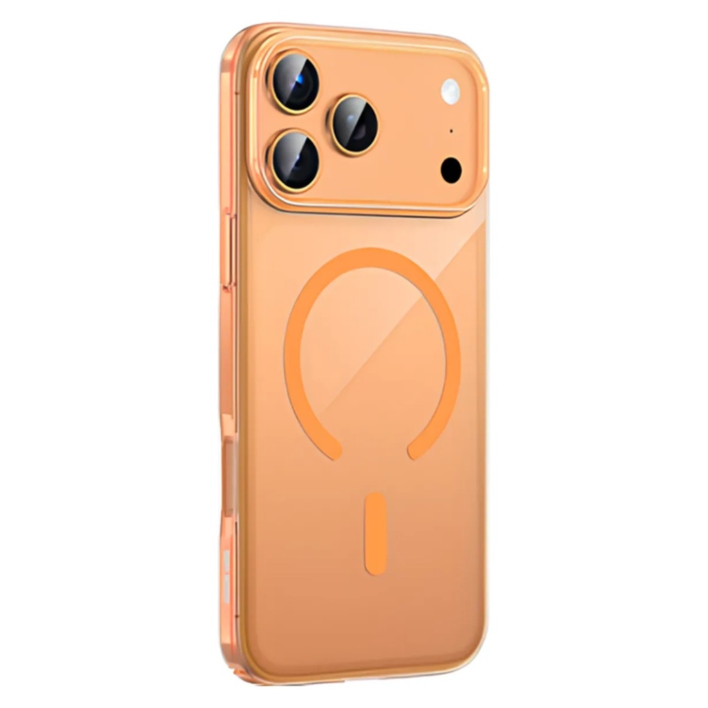 Green Lion MagSafe Delgado Case for iPhone 17 Pro – Orange Titanium