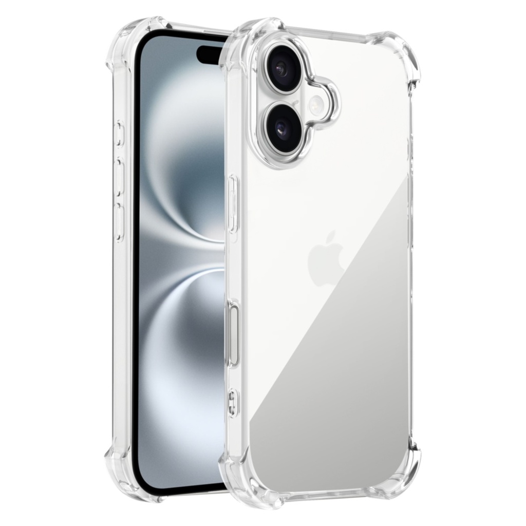 Green Lion Anti-Shock Case for iPhone 16 – Clear