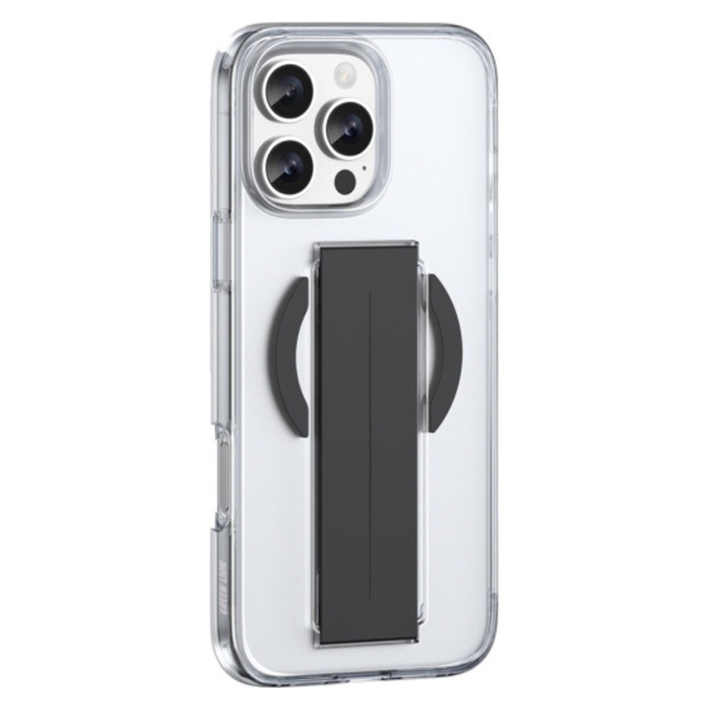 Green Lion MagSafe Grip Case for iPhone 16 Pro – Titanium Black