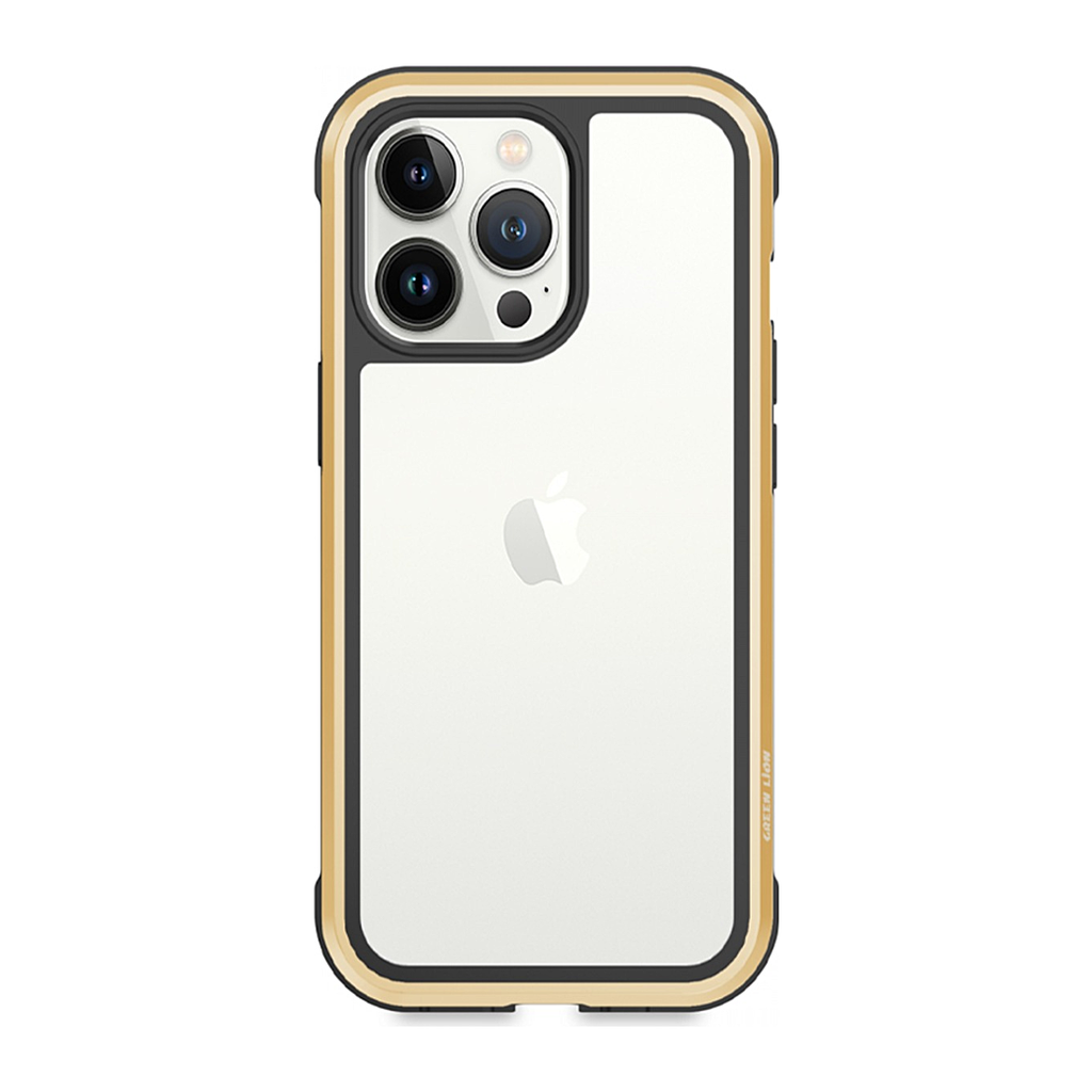 Green Lion Hibrido Shield Case for iPhone 13 Pro – Gold