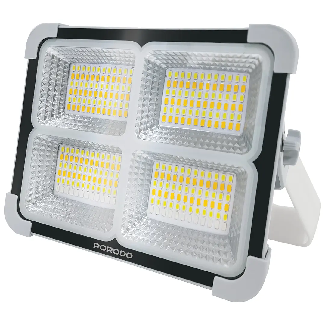 Porodo Sunlite Solar Rechargeable LED Light 7200mAh – Grey