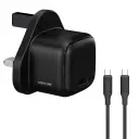 Green Lion Nexio Single Port Wall Charger Uk Plug 20W 1C C To C - Black