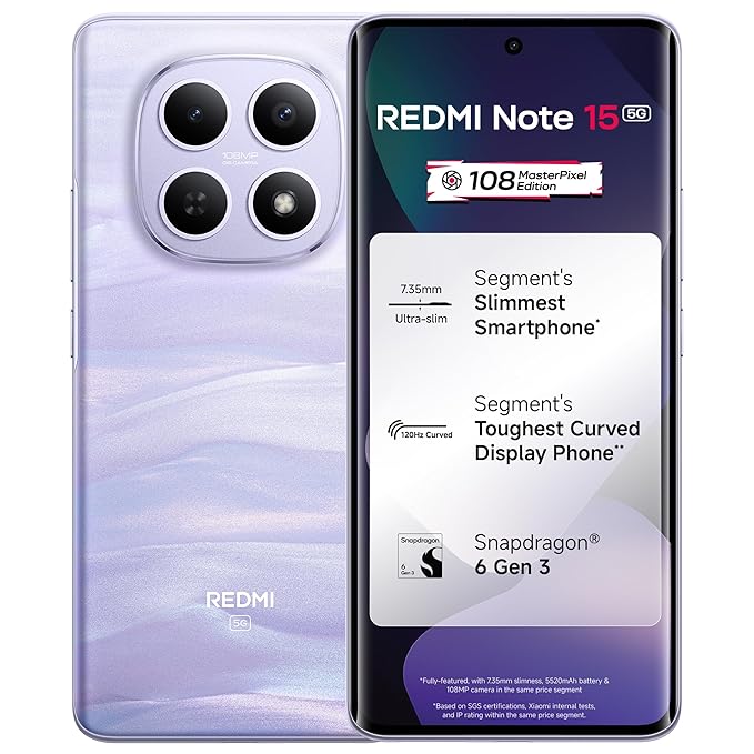 Redmi Note 15 5G 8/256GB Mist Purple