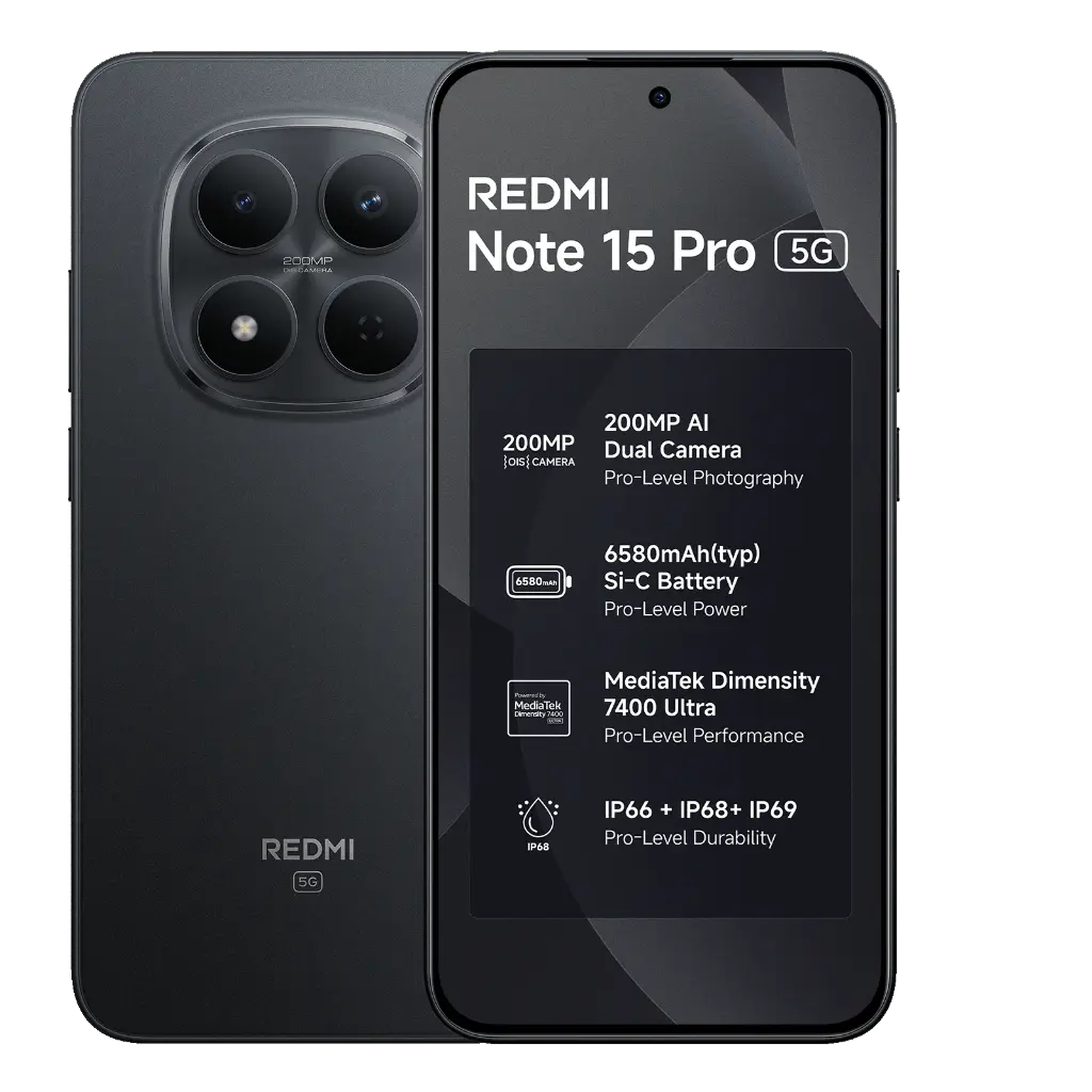 Redmi Note 15 Pro 5G 8/256GB Black