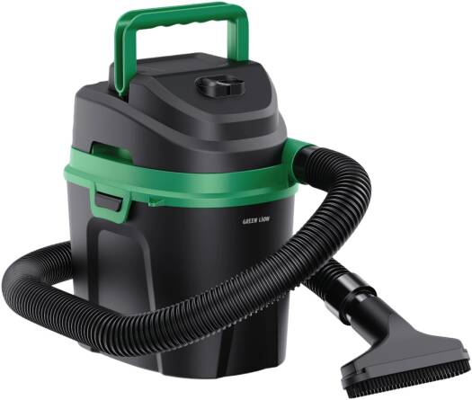 Green Lion Force Vacuum 600W Wet & Dry Vacuum Cleaner 13kPa Suction, 6L Capacity, Air Blower, Lightweight Portable Cleaner