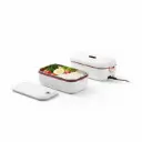 Porodo LunchMate Dual Mode Electric Lunch Box – 900ml Portable Food Warmer - White