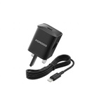 بورودو شاحن جداري USB-C Power Delivery مع كابل لايتنينغ – أسود