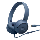 JBL Tune 520C USB-C Wired Headphones – High-Resolution Sound, JBL Pure Bass, EQ Presets, Lightweight Comfort – Blue