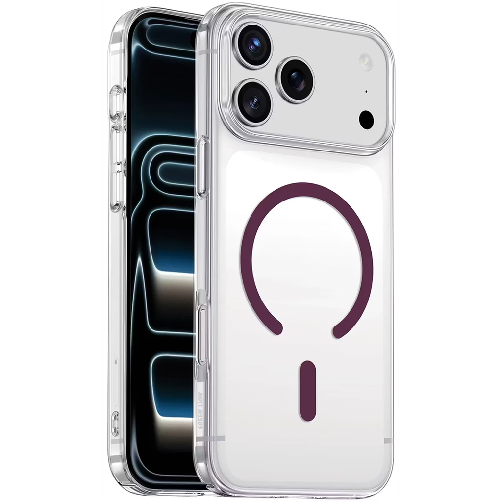 Green Lion Coral Delgado Case For Iphone 18 Pro  And 17 Pro  - Burgundy