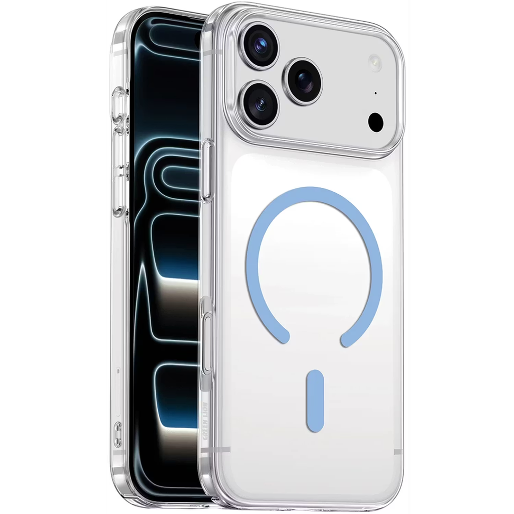 Green Lion Coral Delgado Case For Iphone 18 Pro And 17 Pro - Light Blue