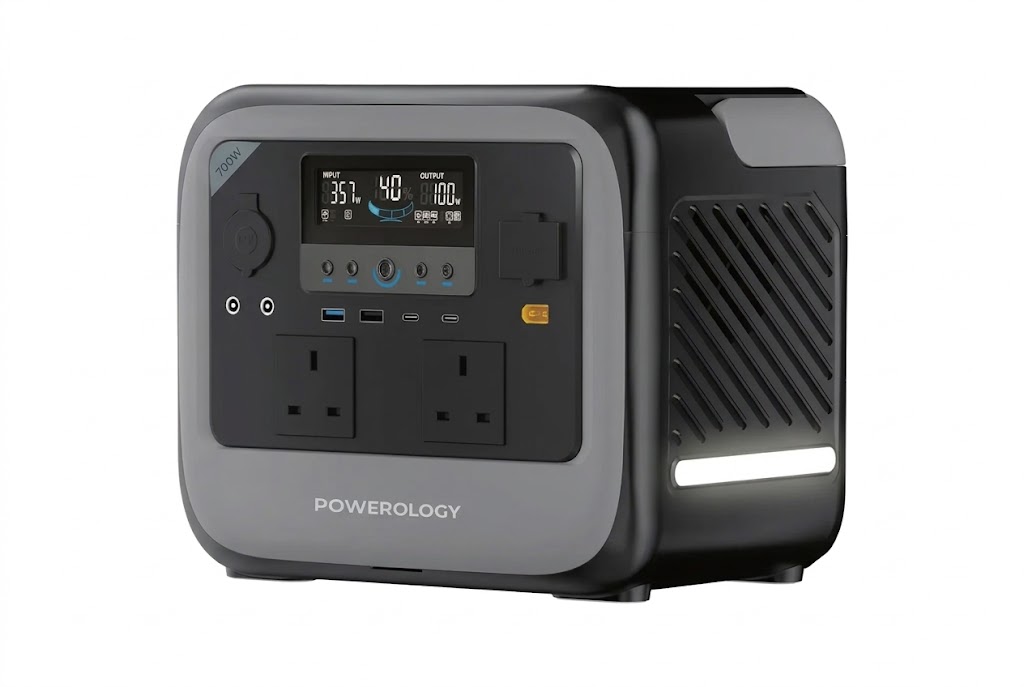 Powerology Pater II Portable Power Station 700W - Gray