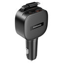 Porodo Cross Multi-Port Car Charger with Integrated USB-C Cable