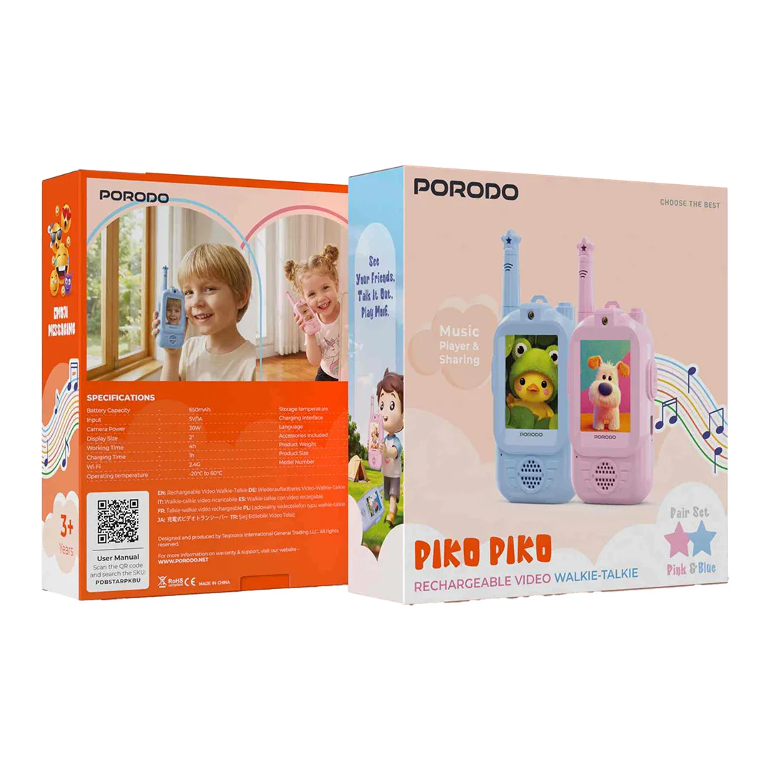 Porodo PikoPiko Rechargeable Video Walkie-Talkie