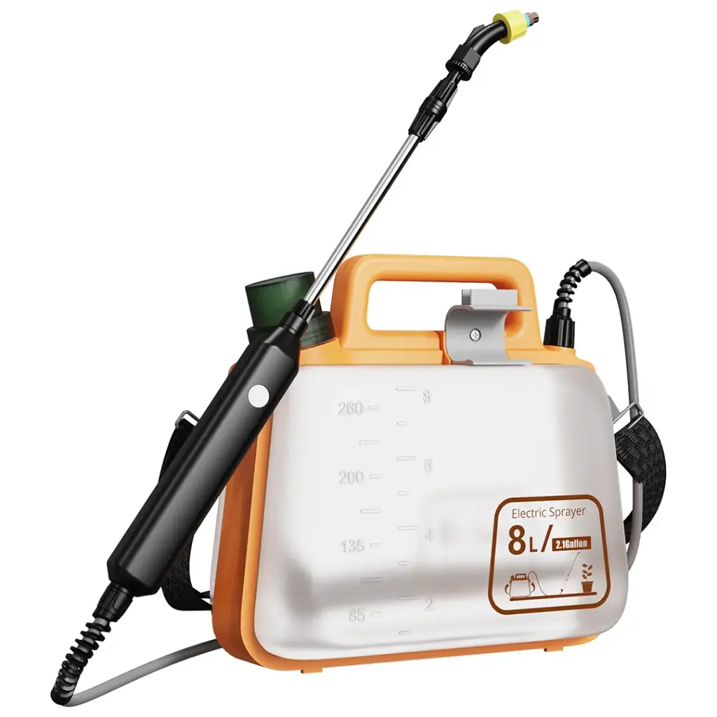 Porodo Lifestyle AquaSplash 8L Electric Garden Sprayer - Orange
