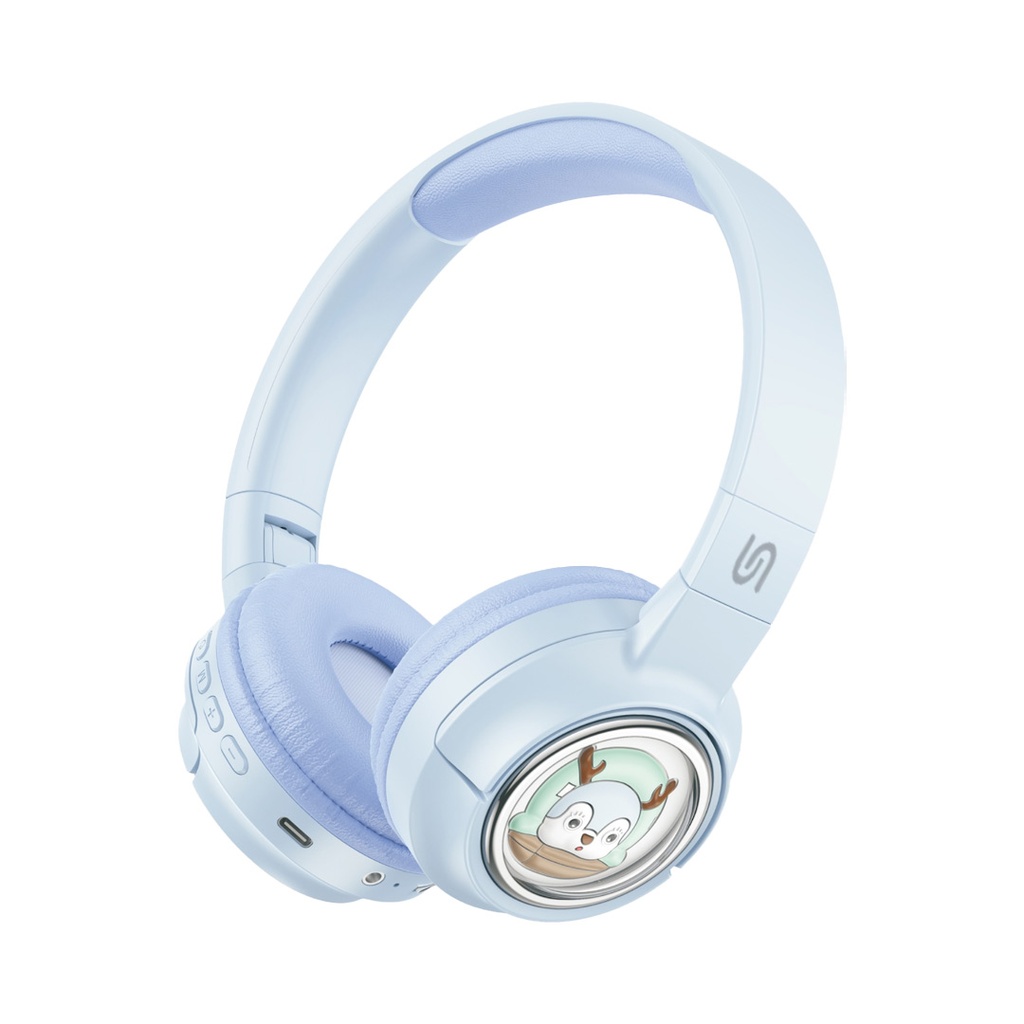 Porodo Soundtec Moose Wireless Kids Headphones – Blue