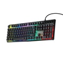 Porodo Gaming Lucid Full-Size Membrane Keyboard – Transparent/Black