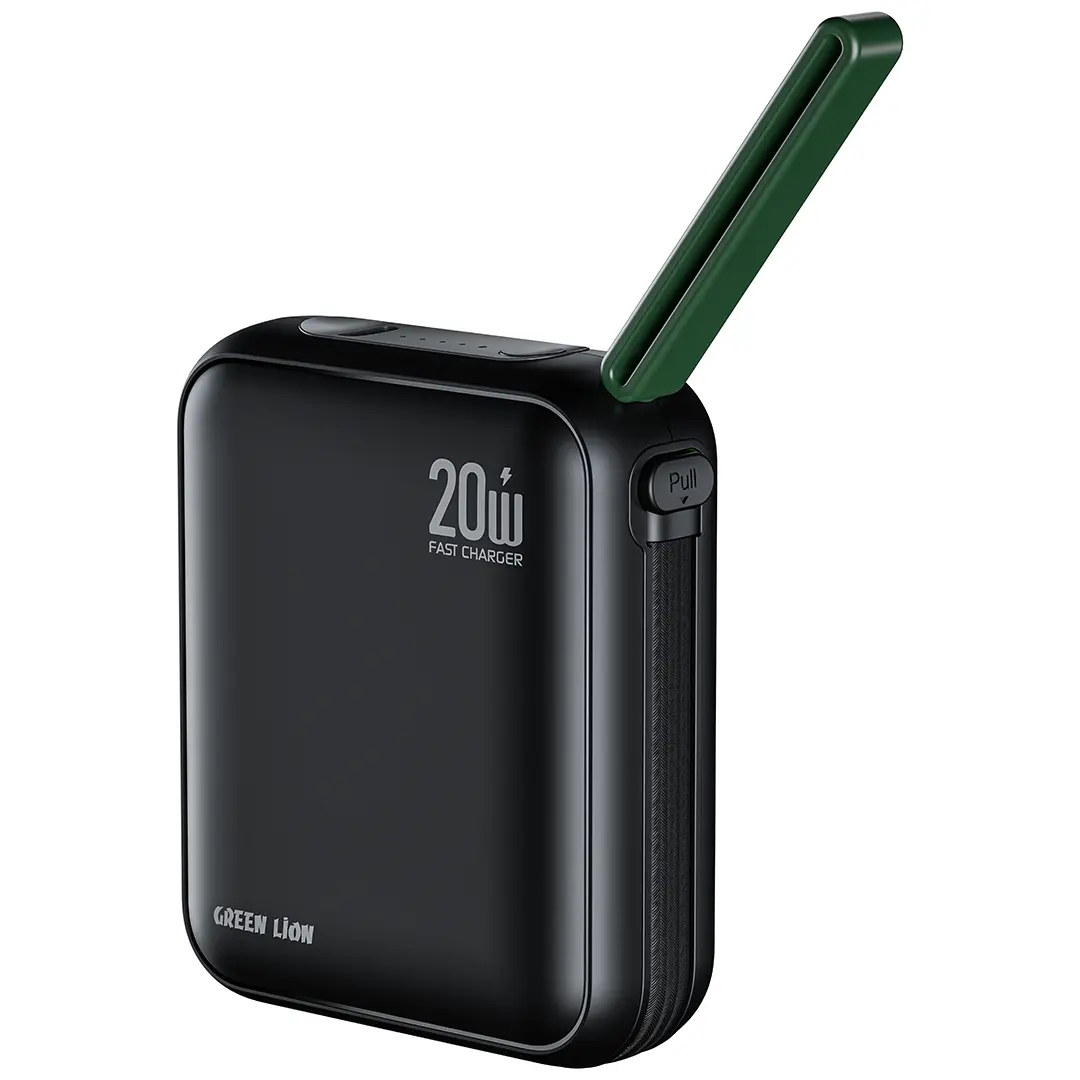 Green Lion Soho 10000mAh Power Bank - Black