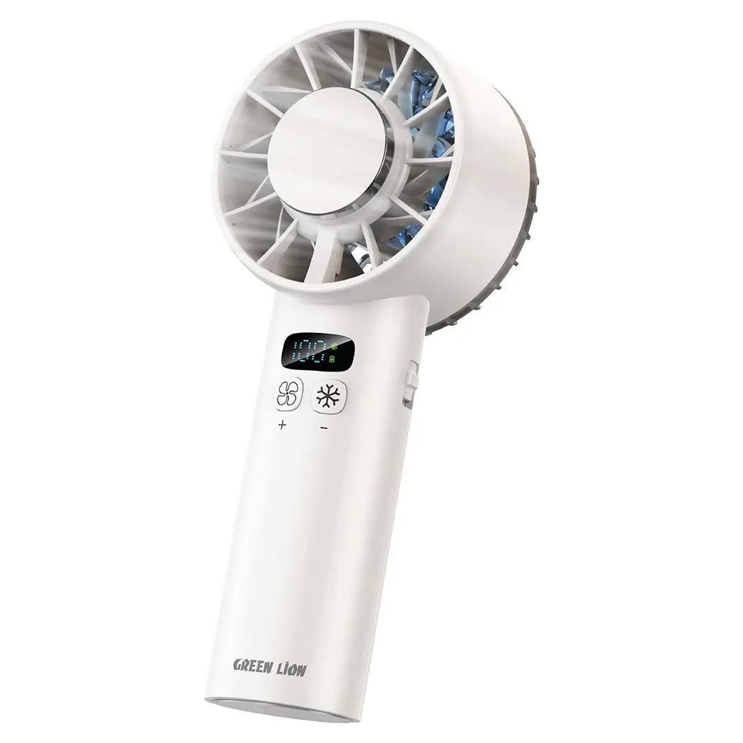 Green Lion Windix Pro Handheld Cooling Fan - White