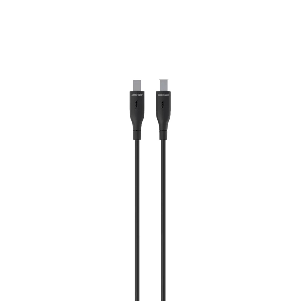 جرين ليون كابل PVC من USB-C إلى USB-C، ‏60 واط، 1 متر - أسود 