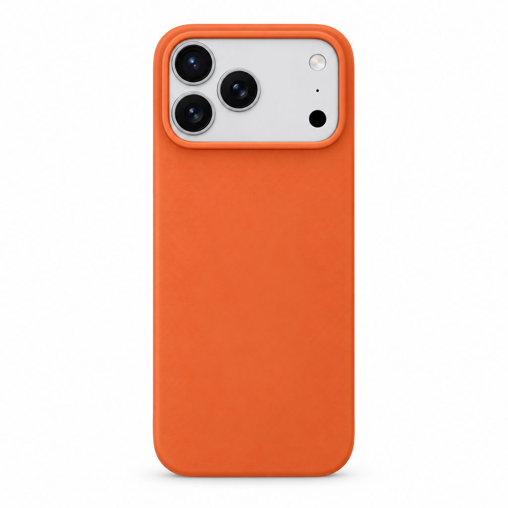 Green Lion Leather MagSafe Case for iPhone 17 Pro Max - Orange
