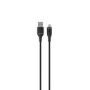 Green Lion USB-A to Lightning PVC Cable, 12W, 1m - Black