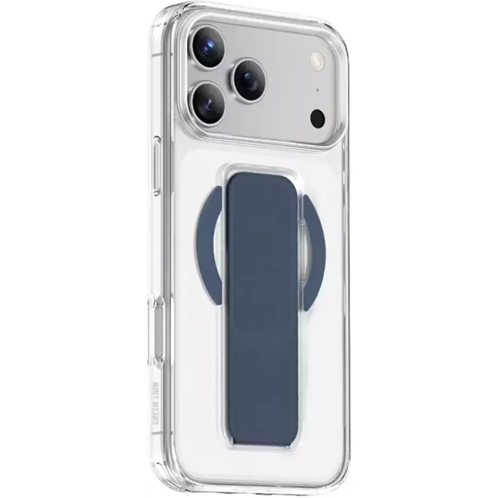 Green Lion MagSafe Leather Grip Case for iPhone 17 Pro Max - Blue