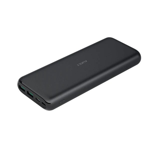 Aukey 20000mAh Type C Ultra Slim Power Bank with USB C Fast Charging 5V 3A