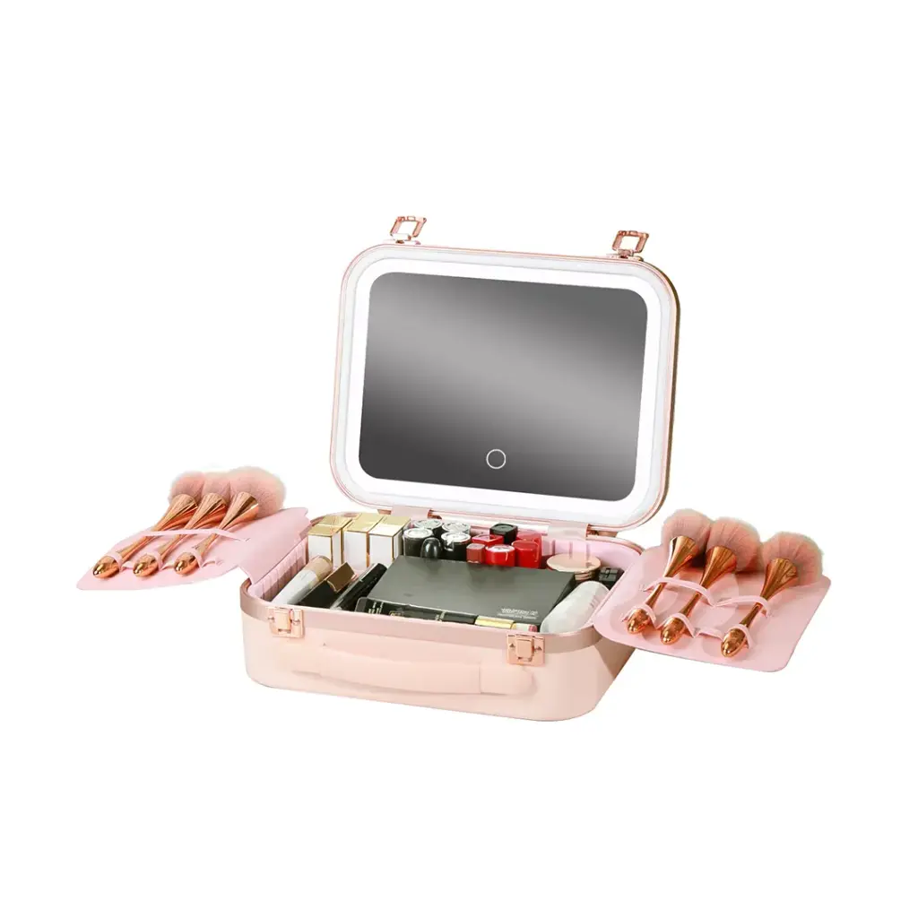 Green Lion Fest Makeup Bag - Pink