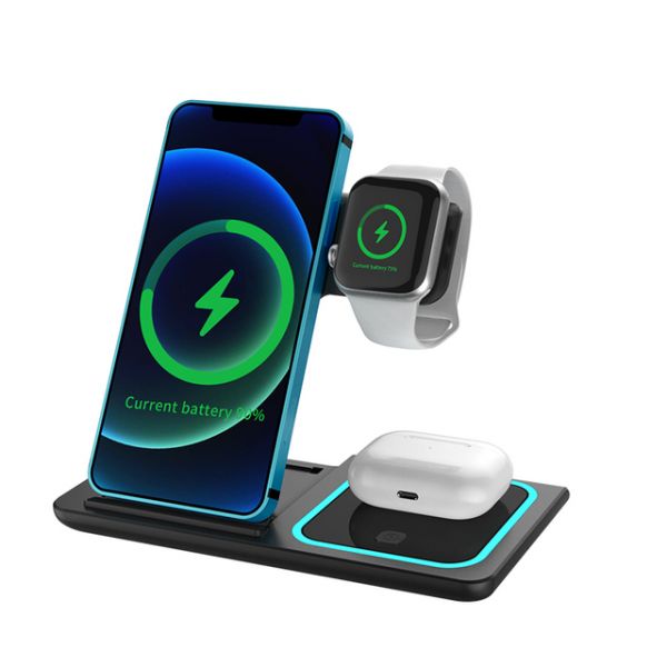 Porodo 3in1Dual Coil Wireless Charging Dock