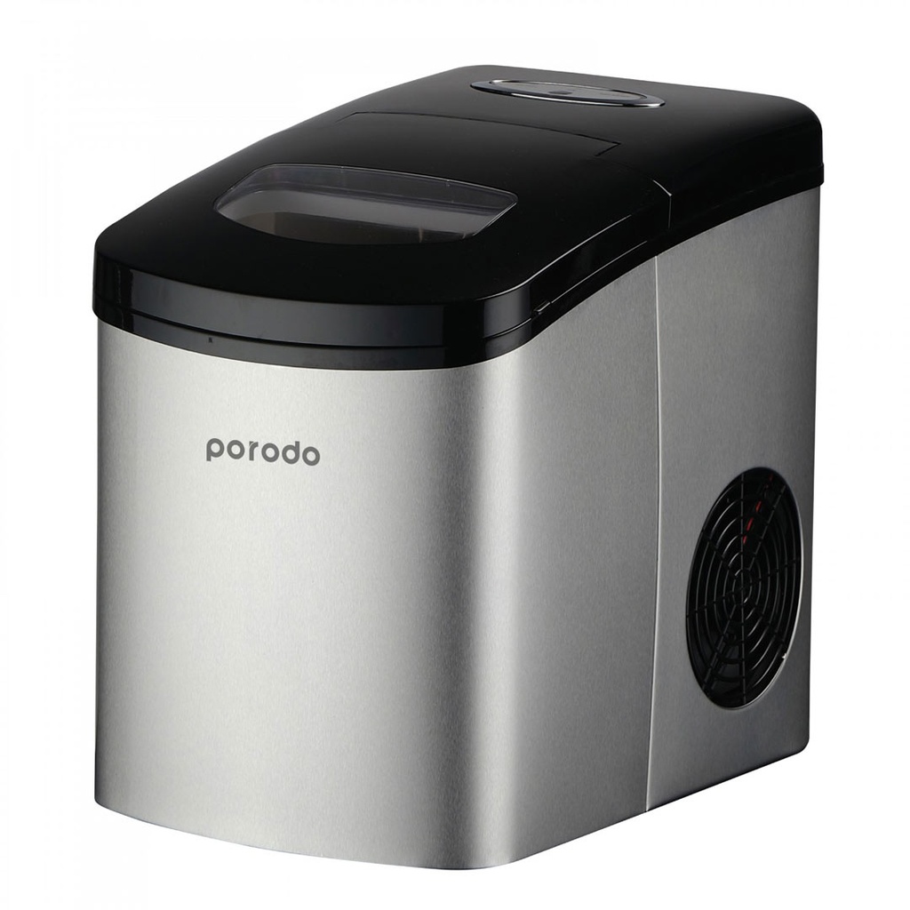 Porodo Lifestyle Ice Maker - Stainless Steel Black